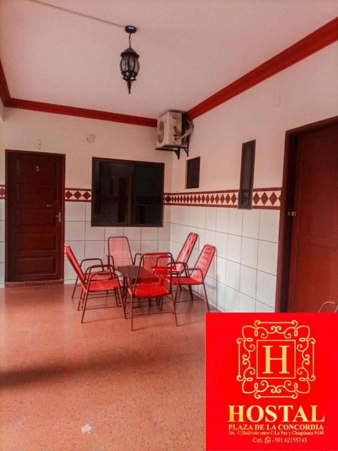Hostal Plaza De La Concordia 호텔 산타 크루즈 드 라 시에라 외부 사진